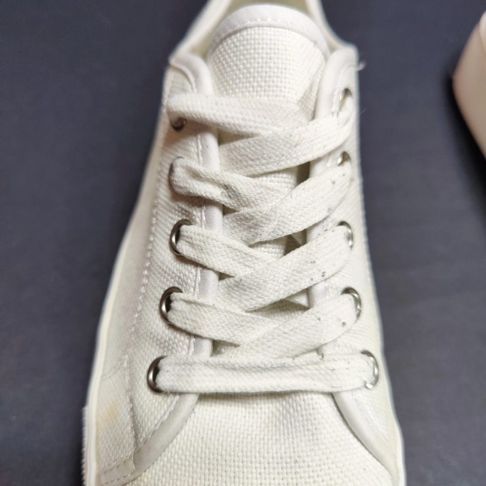 Steve Madden Elore Off White Light Tan Lace Up Platform Sneaker Women's Shoe 9M - Picture 4 of 11
